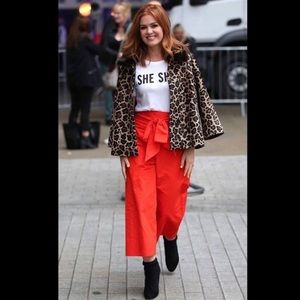 kate spade slub cotton culotte size 14